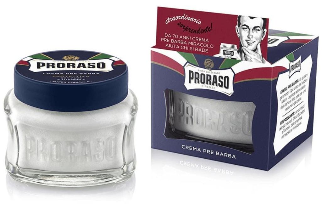 Proraso Preshave Cream Blue Protective 100Ml (3.6Oz) Produktbild 