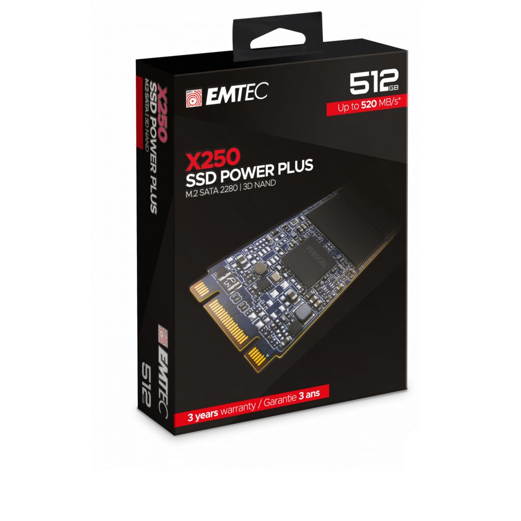 Emtec SSD M.2 Sata X250 512GB Interne Image du produit 