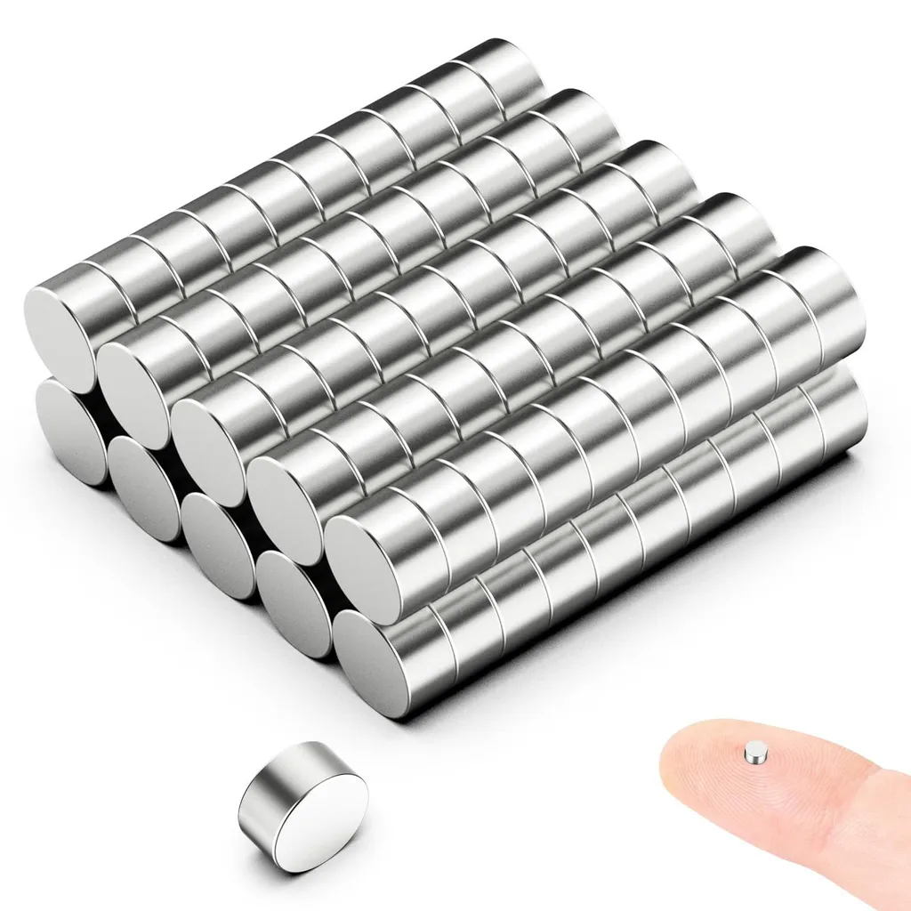 Lot de 100 Micro Aimants de Fixation en Néodyme 1x2mm Haute Densité