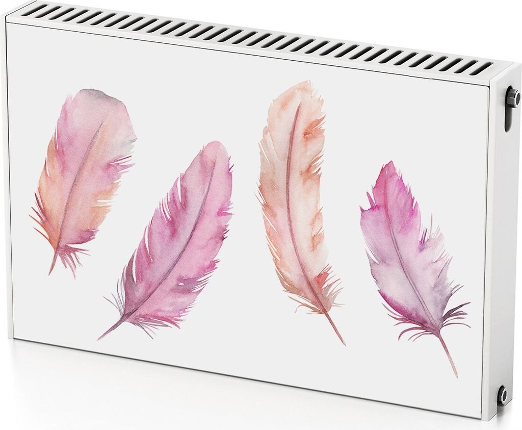 Frühlingsblätter – Magnetische Heizkörperabdeckung – 90x60 cm – Magnet Heizkörperabdeckung – 3D Würfel – Heizkörperverkleidung – ...