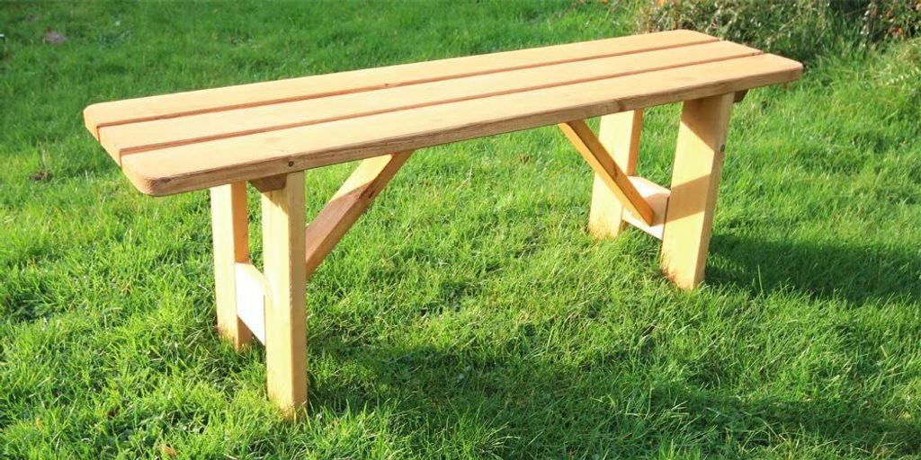 LENMAR Gartenbank Sitzbank Holzbank Massivholz Produktbild 9