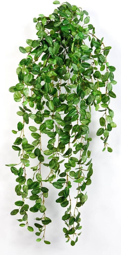 artplants.de Kunstpflanze Fittonia JAMIRO, 700 Blätter, grün-weiß, 85cm - Künstliche Pflanze - Künstlischer Busch
