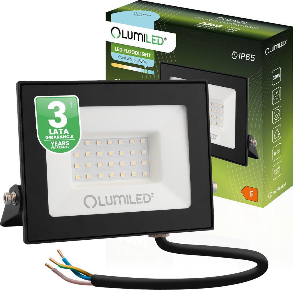 LUMILED Projecteur à LED 30W super lumineux Projecteur Image du produit 