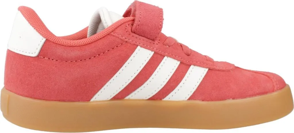 Adidas VL Court 3.0 El C Orange : Basket Enfant avec Fermeture Éclair