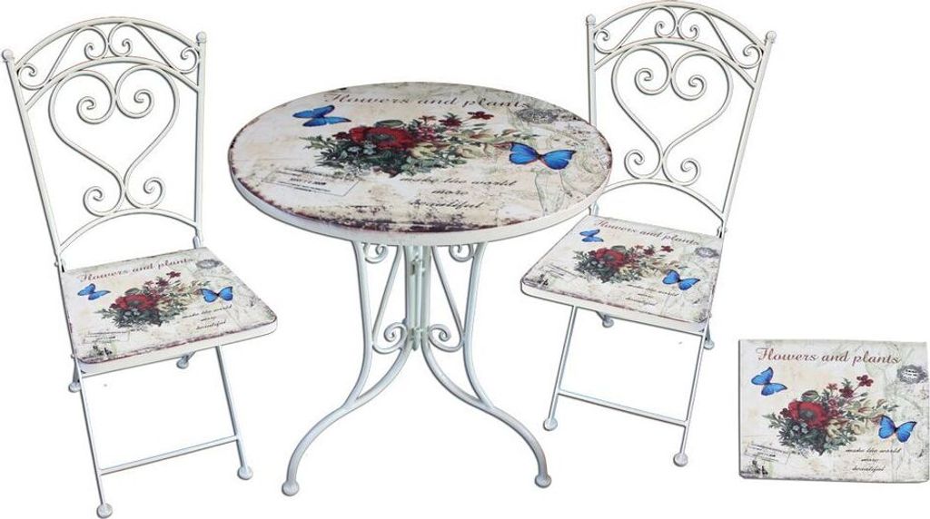Bistro-set, FLORAL 3-tlg. Obrázok produktu 