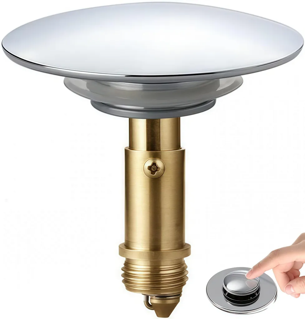 Bouchon de vidange anti-fuite 66mm en laiton pour réparer votre évier usé