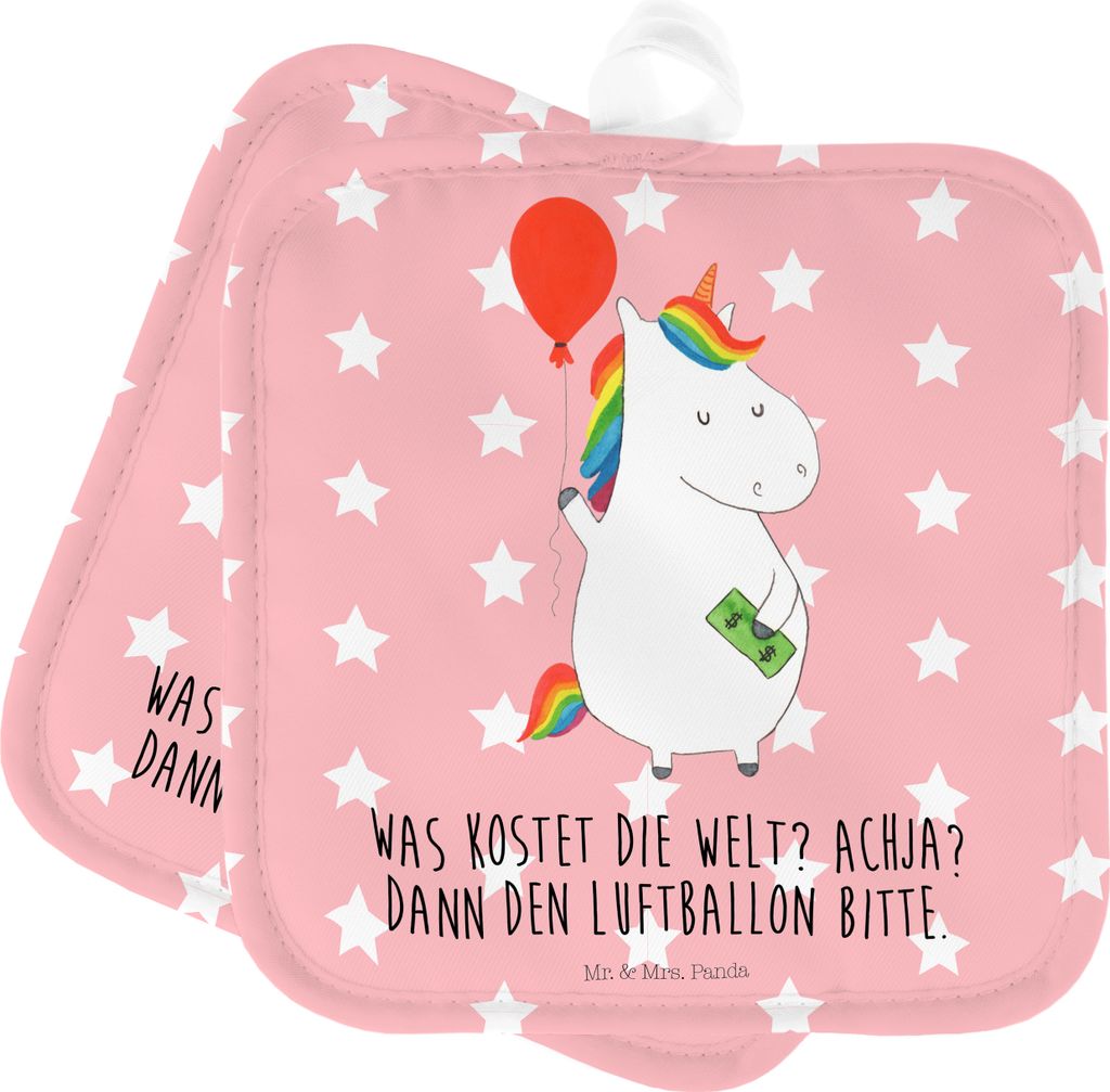 Mr. & Mrs. Panda Topflappen Einhorn Luftballon - Rot Produktbild 