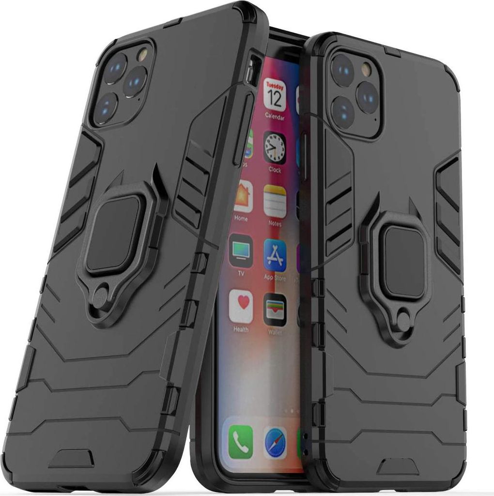 Wisam Apple iPhone 11 Pro Max 6.5" Panzer Schutzhülle Armor Case Ring Ständer