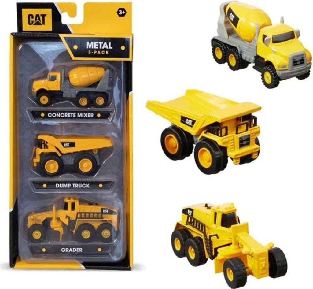 Funrise 3er-pack Caterpillar-fahrzeuge 10 Cm Golden Golden One Size
