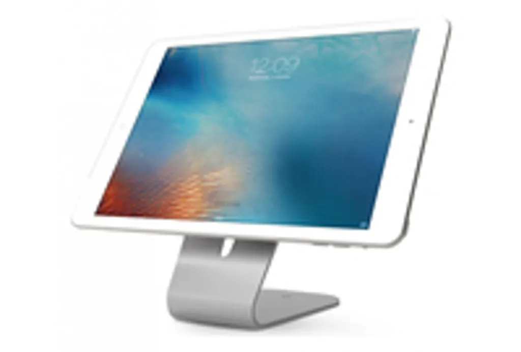 Support Borne Interactive pour Tablette Apple et Samsung - Blanc de Sécurité - 2