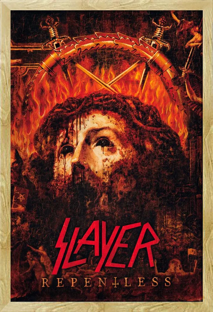 Affiche Slayer Repentless Killogy Encadrée sous Vitre Acrylique 61cm