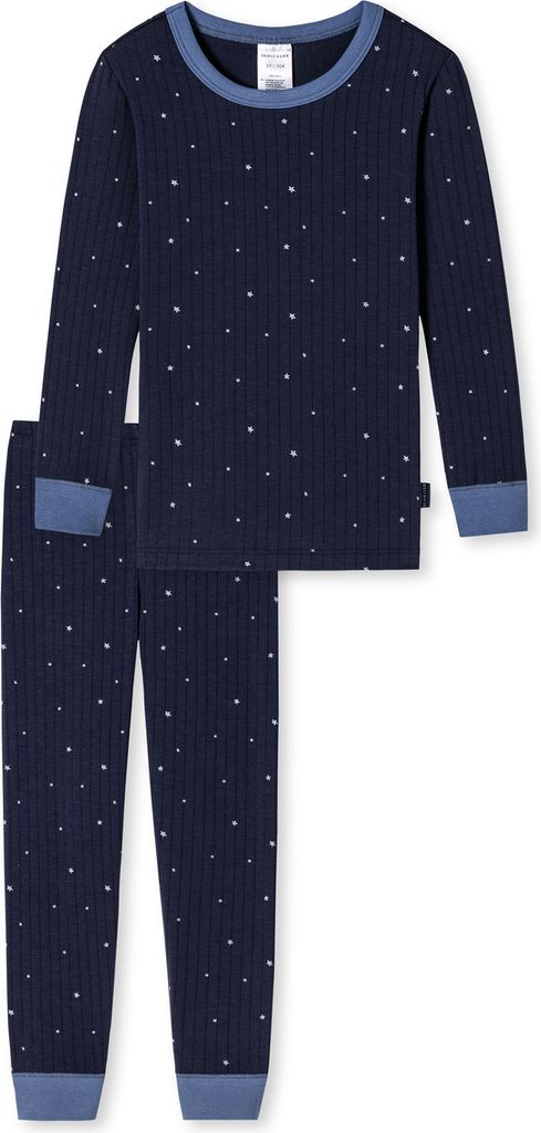 Schiesser Kleinkinder Jungen Schlafanzug lang ST dunkelblau 104