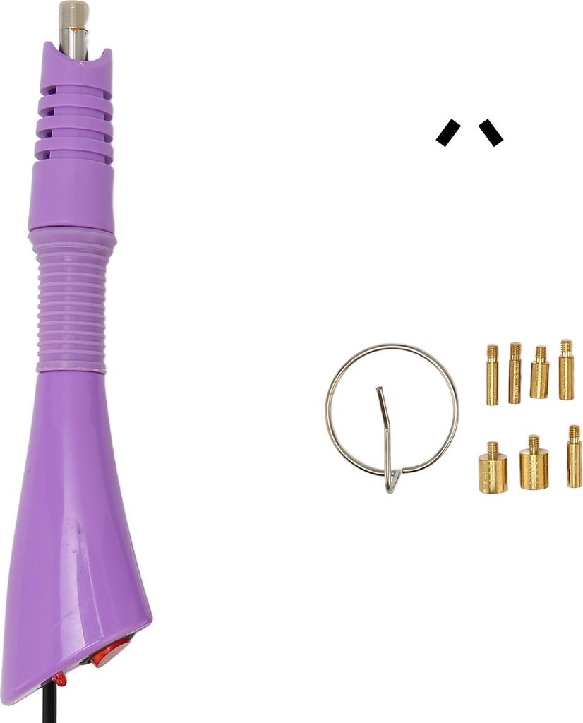 Hot Fix Applicator mit 7 Spitzen Eisenringen Energiesparung Metall -DIY -Maschine für Kleidung lila