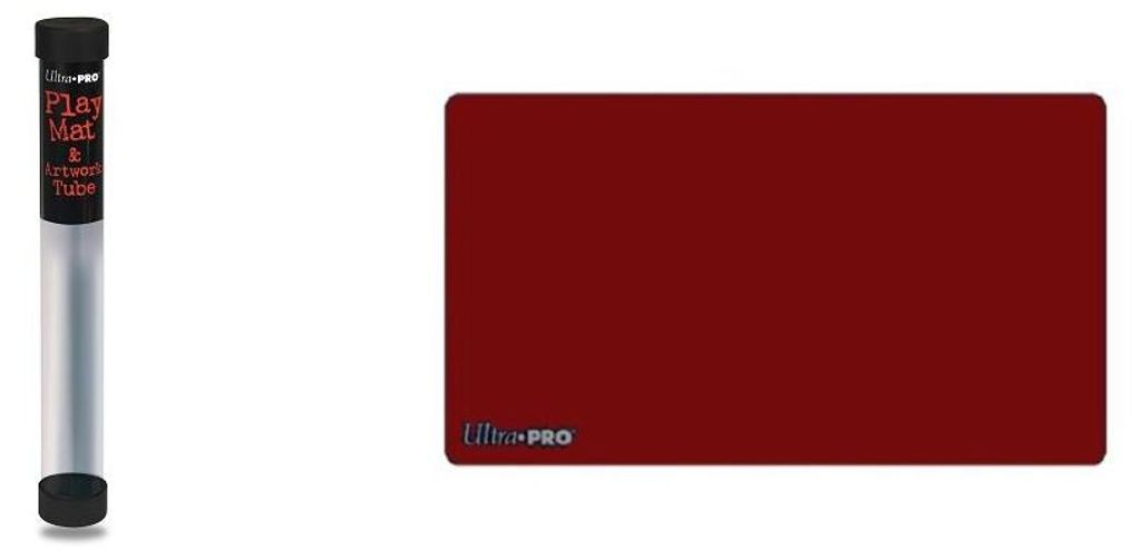 Kopie von Ultra Pro 84085 Spielmatte/Playmat - rot + Ultra Pro - Play Mat & Artwork Tube