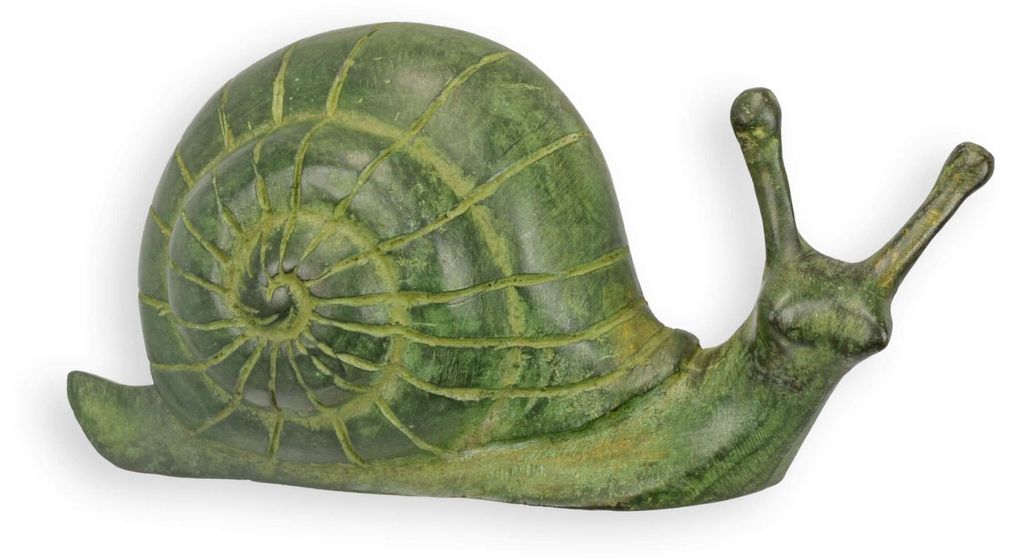 Bronzeskulptur Schnecke Replikat Retro Design Dekoration