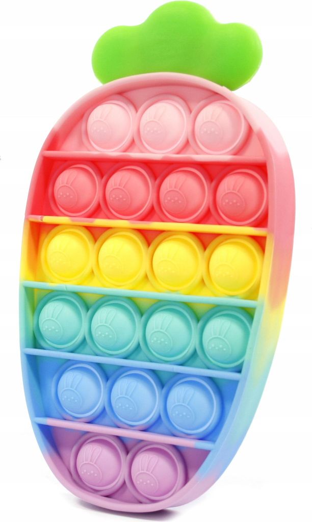 Push Bubble Pop It Karotte Antistress Spielzeug - Fidget Toy zur Entspannung & Konzentration