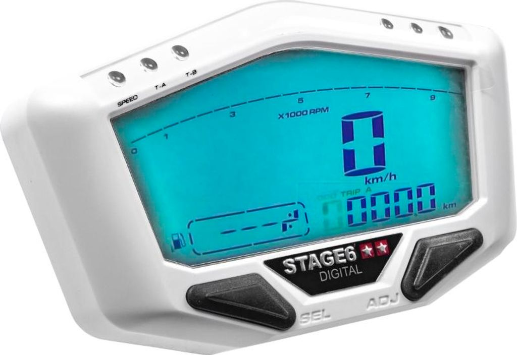 Stage6 MK2 Tachometer, Weiß, Universal
