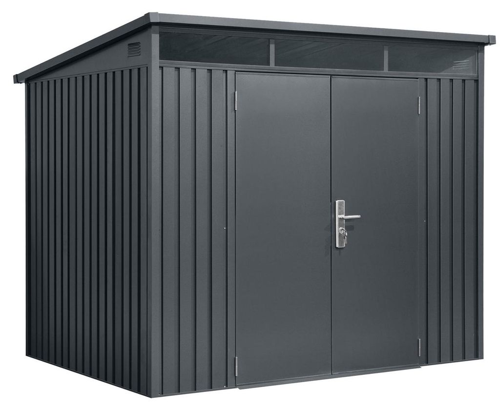 osoltus Metall Gerätehaus Geräteschuppen Pultdach Skylight  Produktbild 