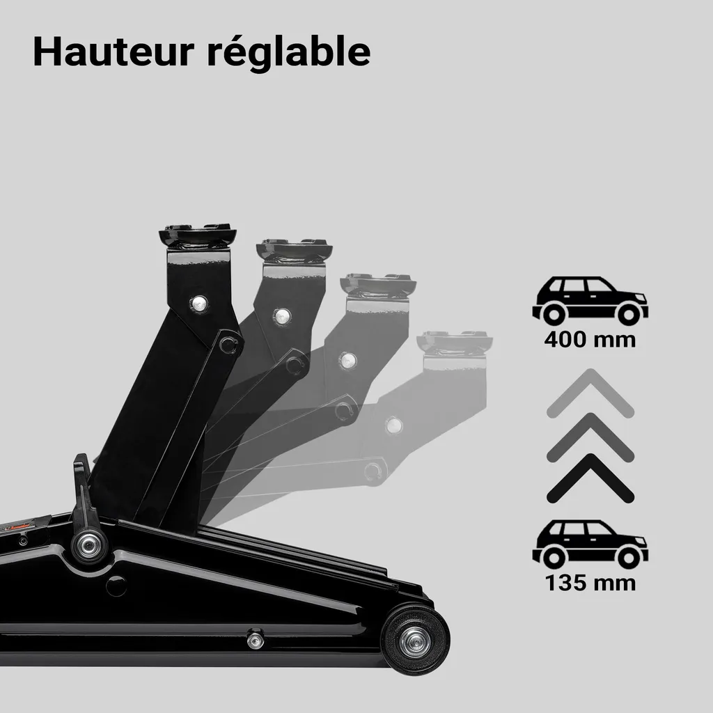 Wiltec Martinetto Idraulico 3t: Cric Professionale per Auto e SUV - 9