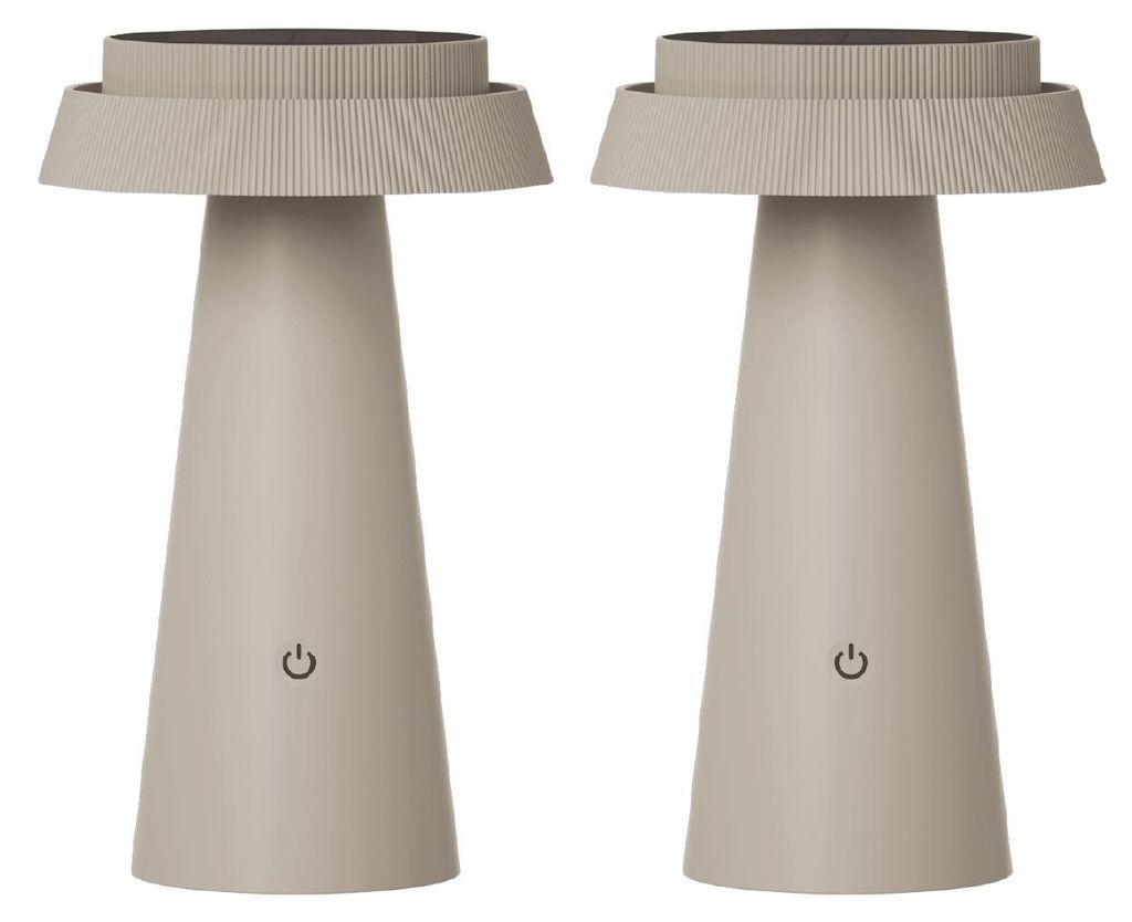 Luxus - Tafellamp Solar Mambo - Beige - H23 x Ø14