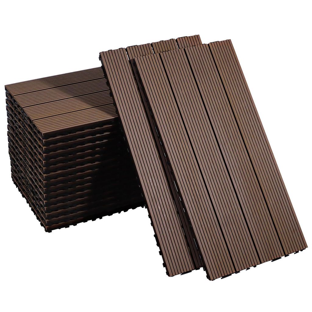 CCLIFE WPC Terrassendielen, Balkon Boden, Terrassenfliesen, Produktbild 