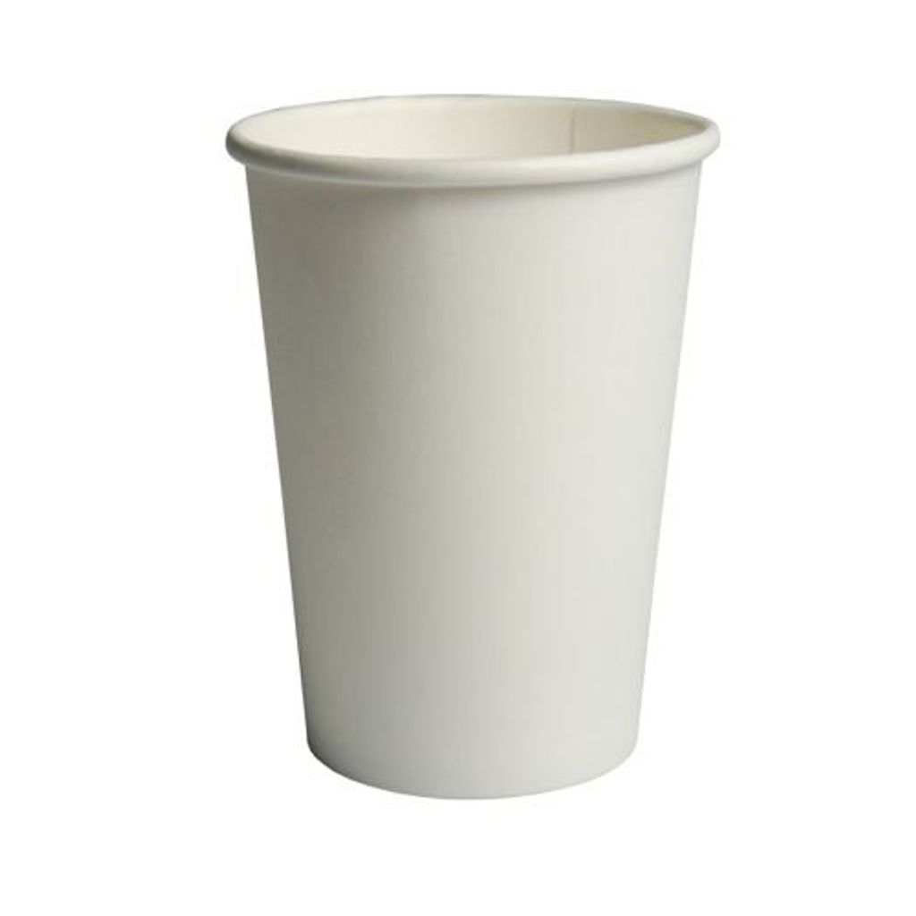 Trinkbecher, Pappe "To Go" 0,3 l Ø 8 cm · 11,7 cm weiss Produktbild 