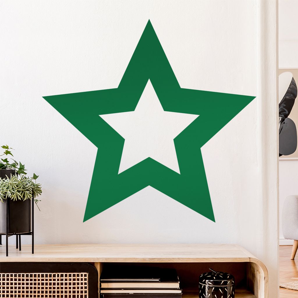 Stern Sterne Star Wandtattoo Wandaufkleber Wall Sticker - Dekoration, Küche, Wohnzimmer, Schlafzimmer, Badezimmer