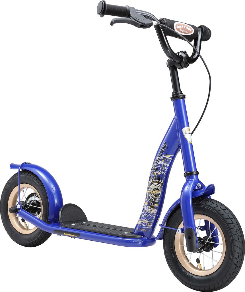 BIKESTAR Tretroller Kinderroller ab 4 - 5 Jahre | 10 Zoll Classic Edition | Blau