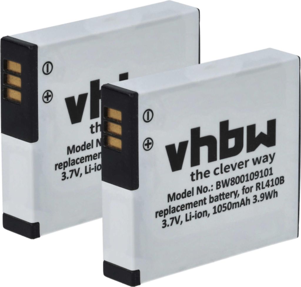 vhbw 2x Akku Ersatz für Rollei AC 410-420, RL410B für Produktbild 