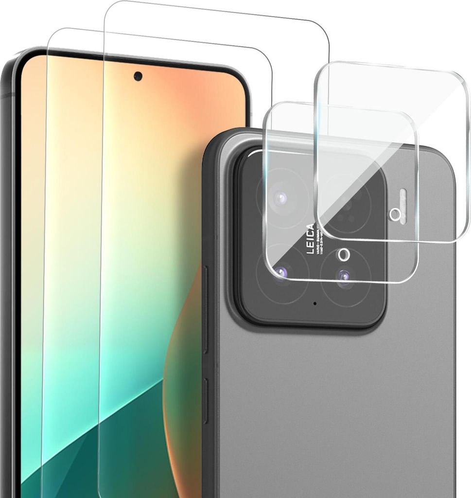 2x Display + Kamera Glas für Xiaomi 15 Panzerfolie Displayglas Kameraglas 9H Schutzglas