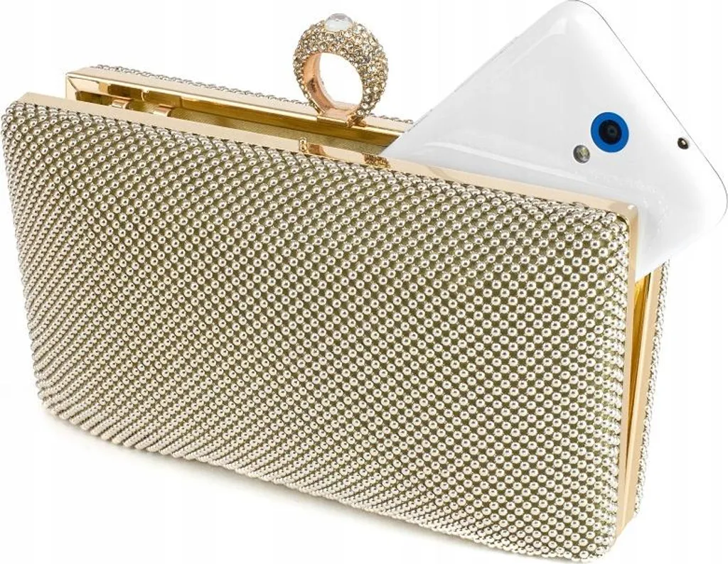 Pochette de Soirée Rigide sur Chaîne - Design Box Luxe pour Réception