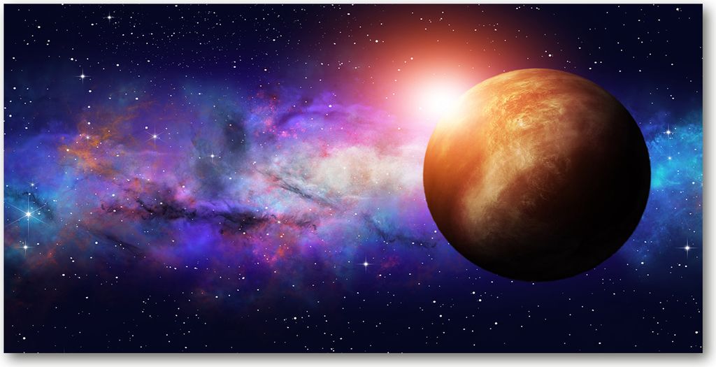 Tulup Leinwandbild -100x50 cm - Wandkunst - Drucke auf Leinwand - Leinwanddruck - Weltall & Science-Fiction - Mehrfarbig - Nebel