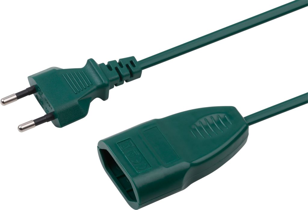 Meister Euro-Verlängerung 5 m Kabel grün IP20 Innenbereich Produktbild 