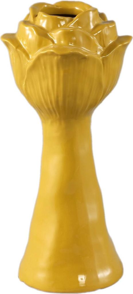 PTMD - Minerva Vase - Gelb - 14,5 x 14,5 x 30 cm