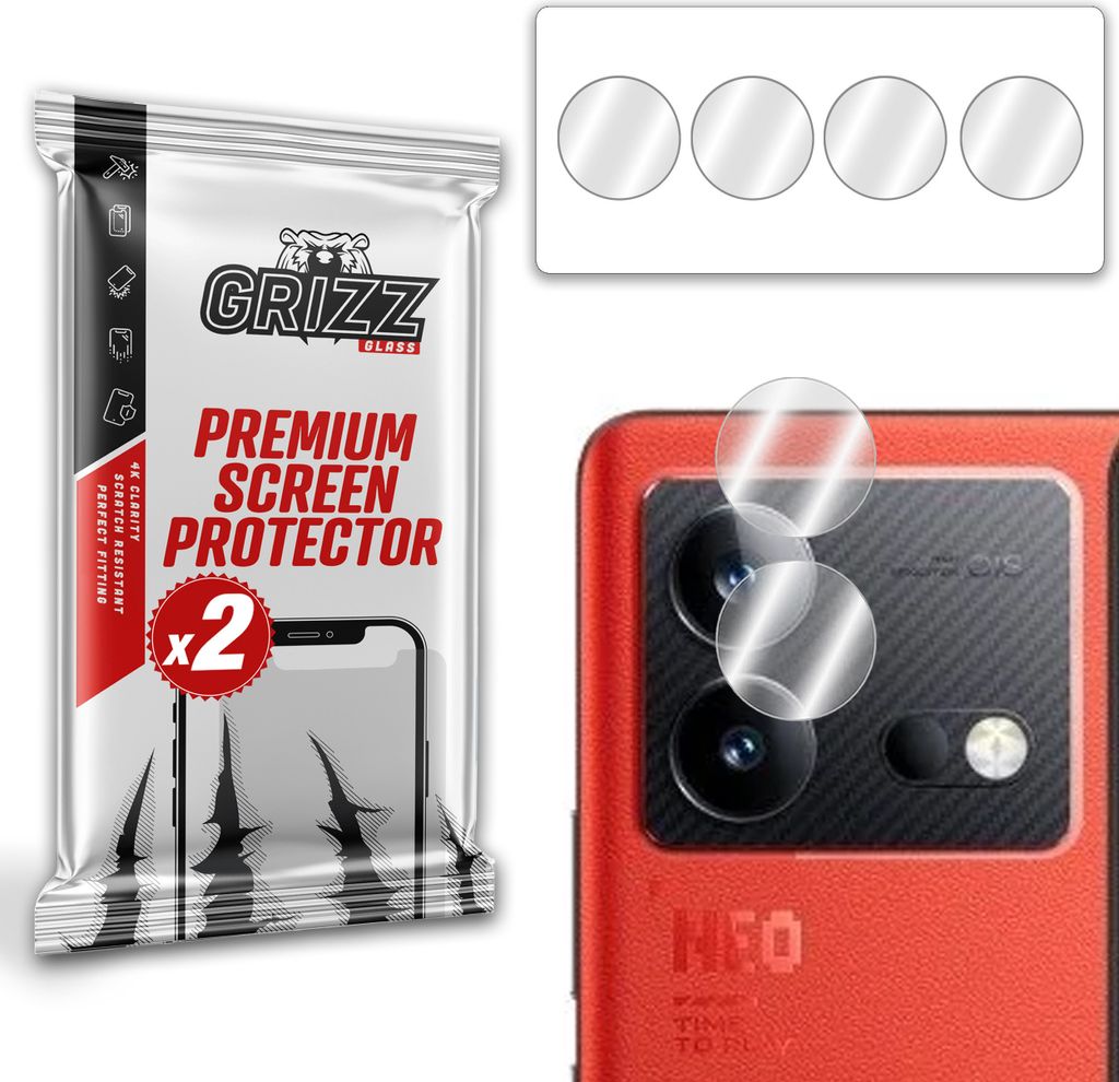 GrizzGlass HybridGlass Kamera Glas HybridGlass Kamera für vivo iQOO Neo8 Pro