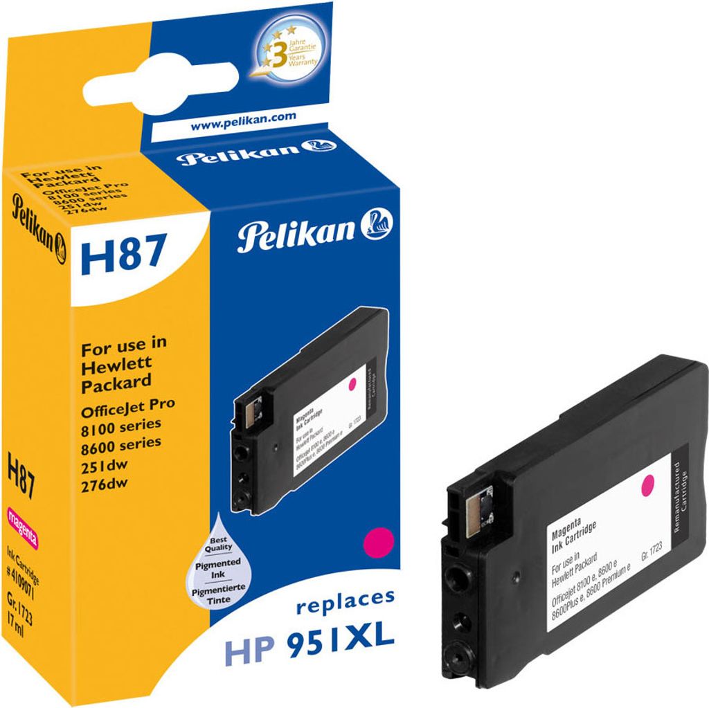Pelikan Patrone HP H87 CN046AE HP951XL magenta 17ml remanufactured