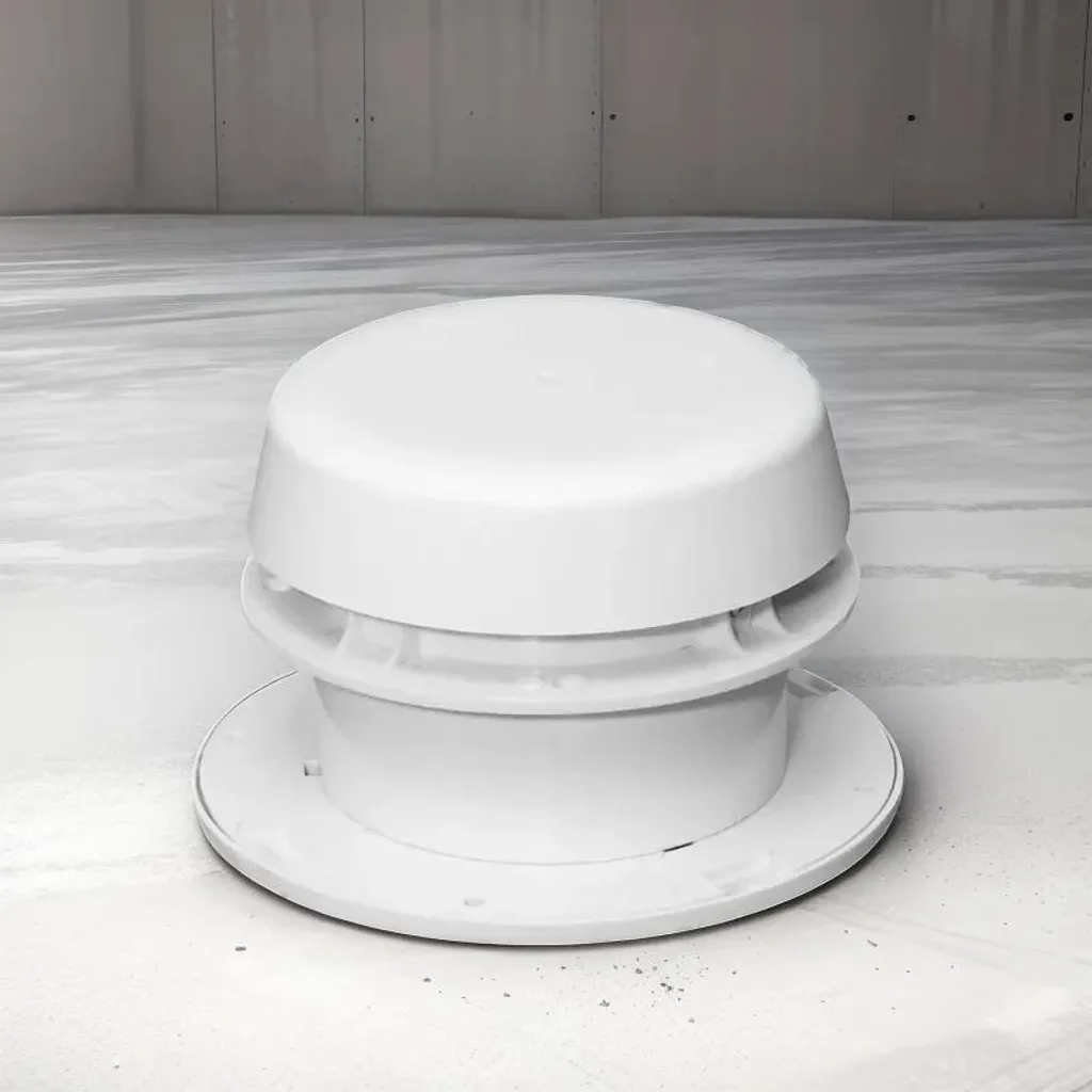 Ventilateur d'aération en ABS blanc robuste pour installation murale