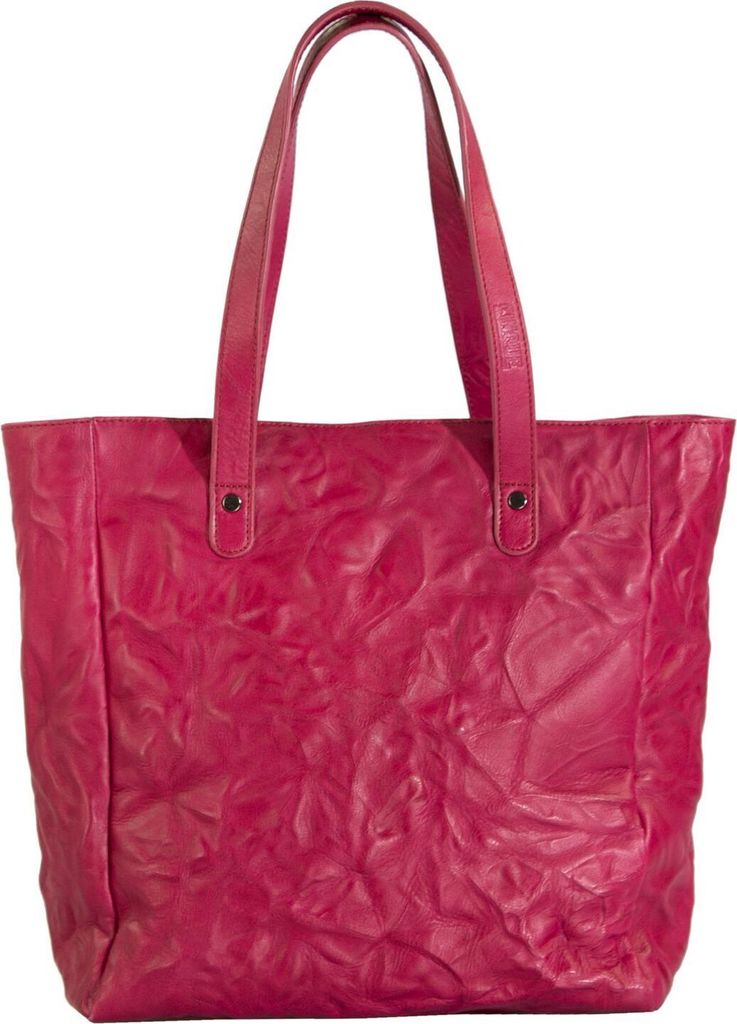 CINQUE Leder Schultertasche Nicoletta Shopper Berry beere