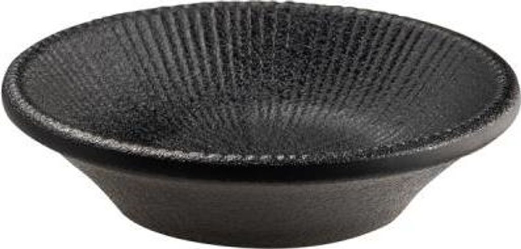 APS 85292 Schale NERO, Melamin, Ø 8 cm, Höhe 2 cm, schwarz