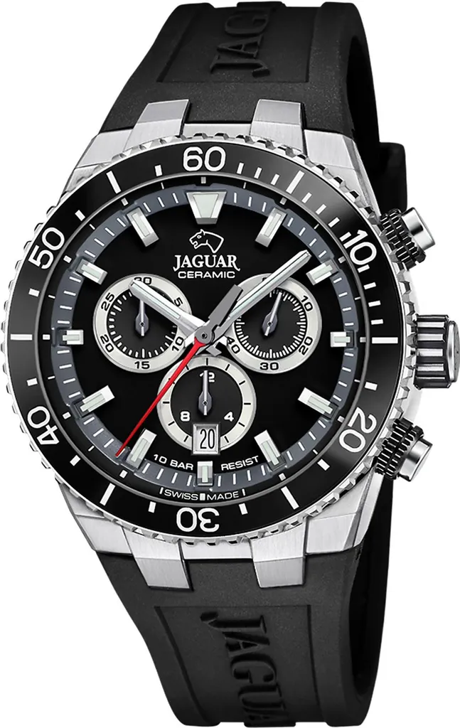 Montre Homme Jaguar J1021/3 en Céramique et Acier Style Sport Luxe