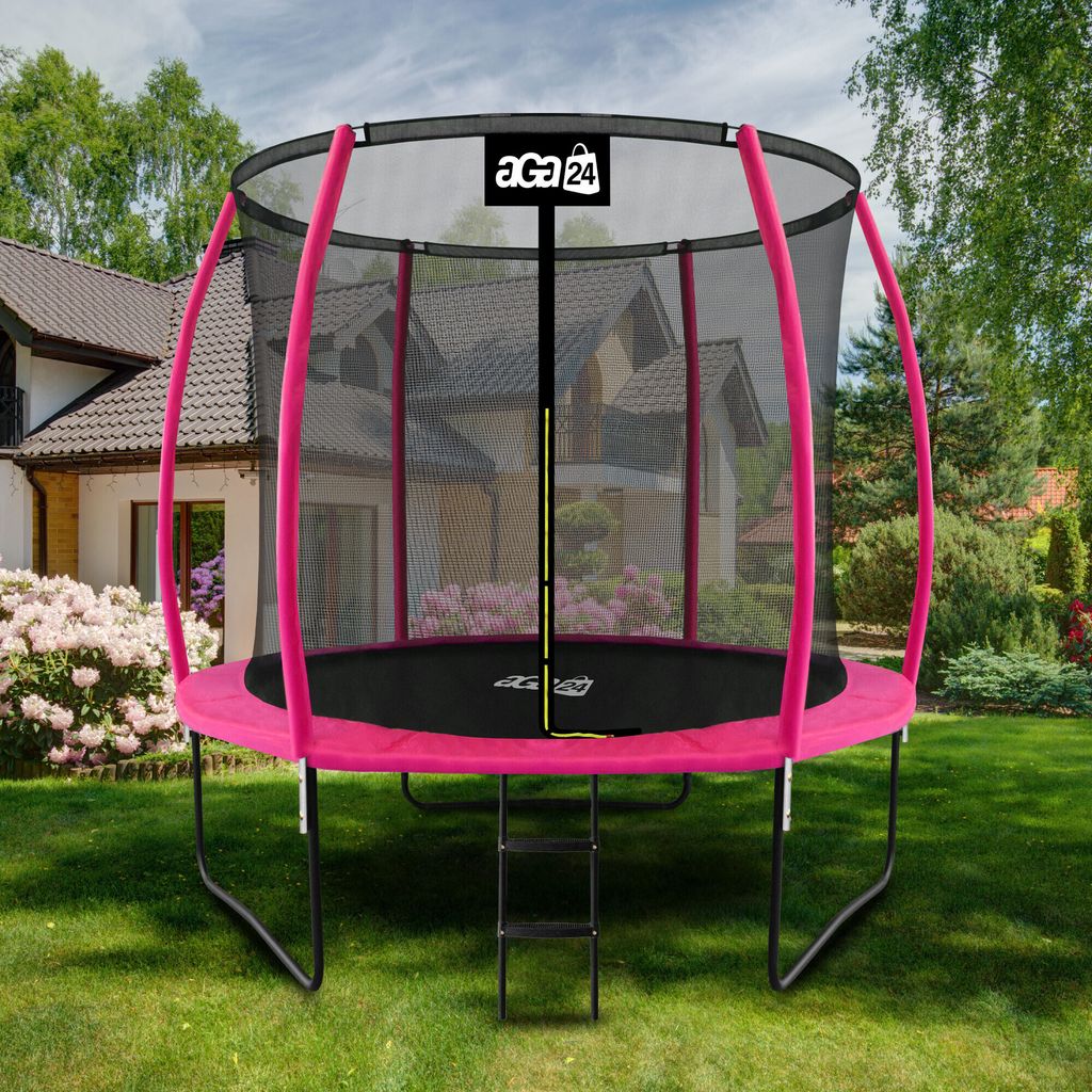 Aga SPORT EXCLUSIVE Trampolína 250 cm Ružová + ochranná Obrázok produktu 11