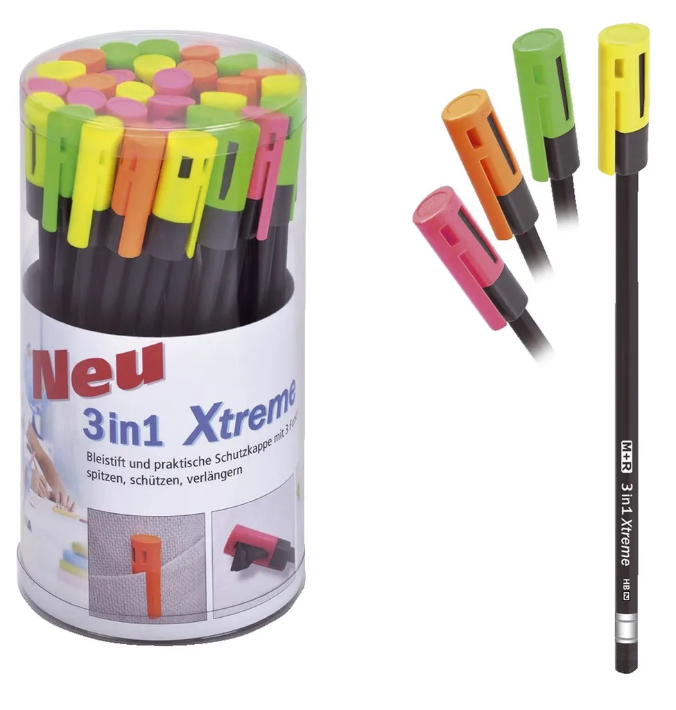 Taille-crayon 3 en 1 Xtreme M+R 703923100 Multi-usages Haute Qualité