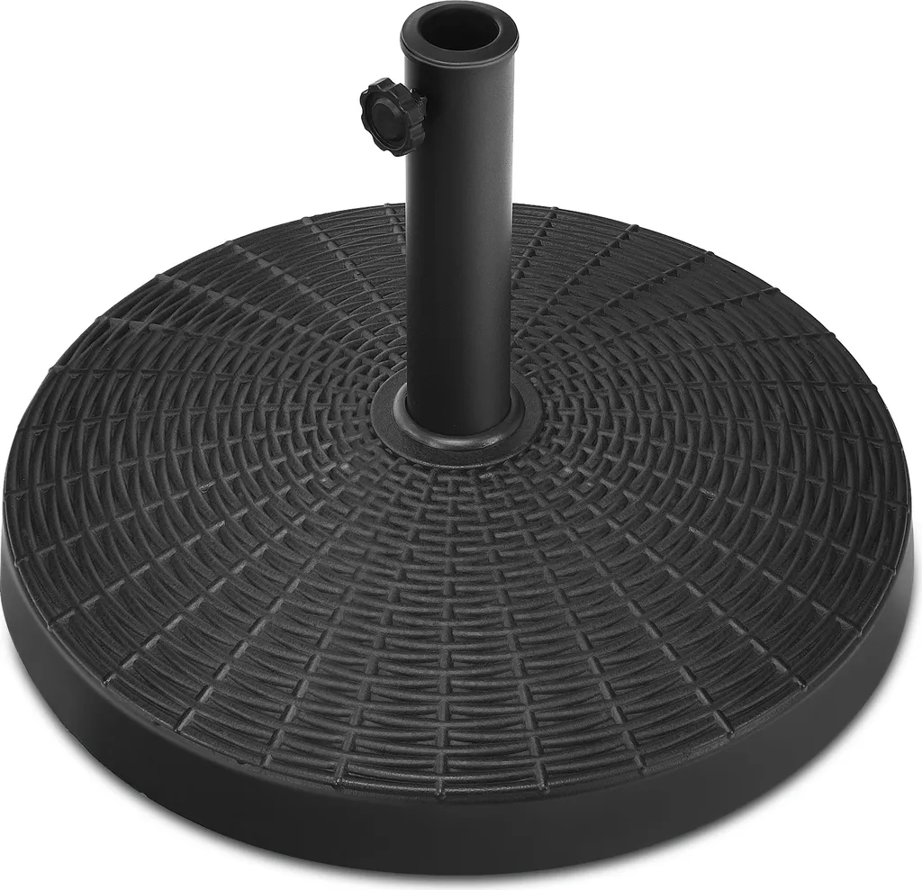 Base Ombrellone Bordo Piscina 22kg Costway - Resina Anti-Corrosione