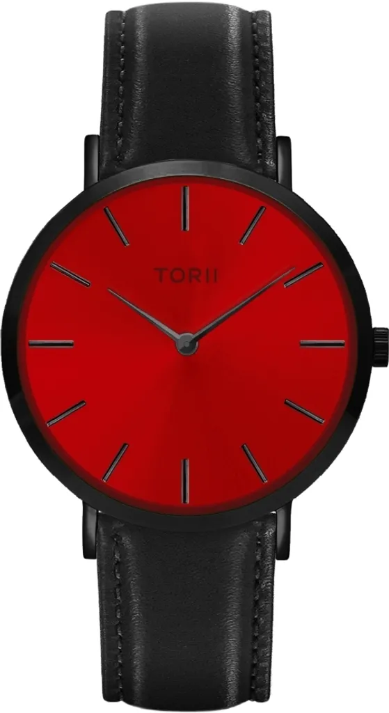 Montre mixte TORII B38BL.TB rouge idéale pour un look mode au quotidien