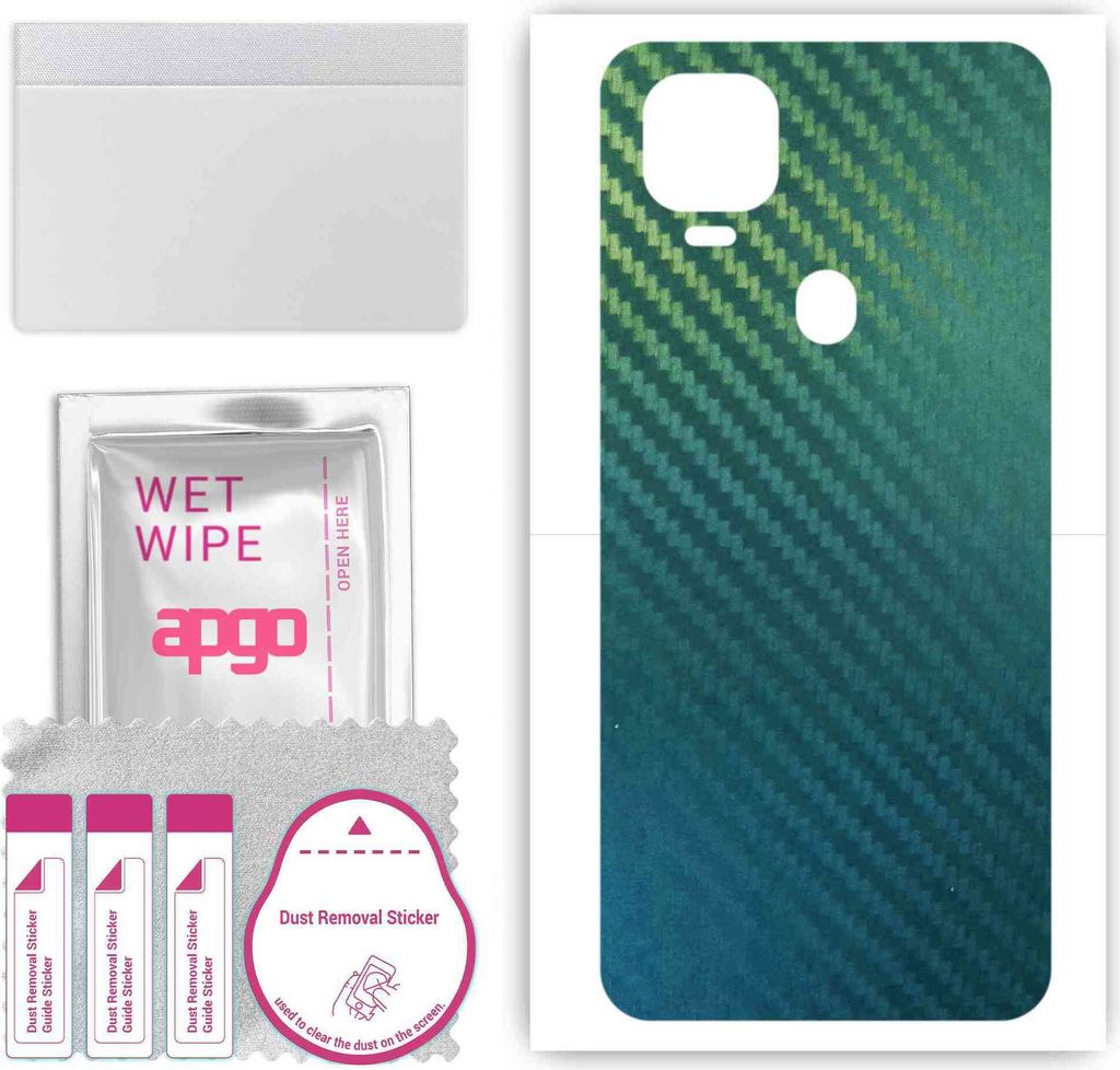 apgo Rückseite Schutzfolie, Skin, kompatibel mit ZTE Blade V2020 5G, Hinten Displayschutzfolie aus Vinylfolie, kratzfest, einfache Montage - Kohle...