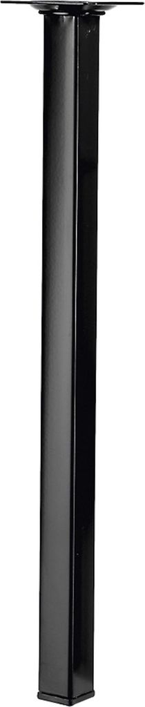 Hettich Tischbein 40 x 2,5 x 2,5 cm Stahl schwarz - 1 Stück