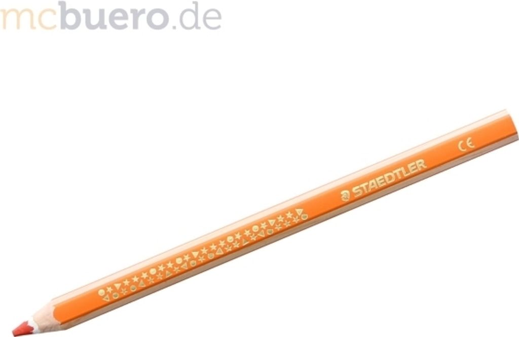 STAEDTLER Buntstift Noris super jumbo, Minenstärke 6 mm, Härtegrad weich, Schaftform Sechskant, orange