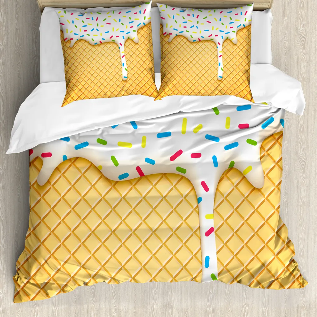 Set Letto Matrimoniale ABAKUHAUS Microfibra Lavabile No Stiro