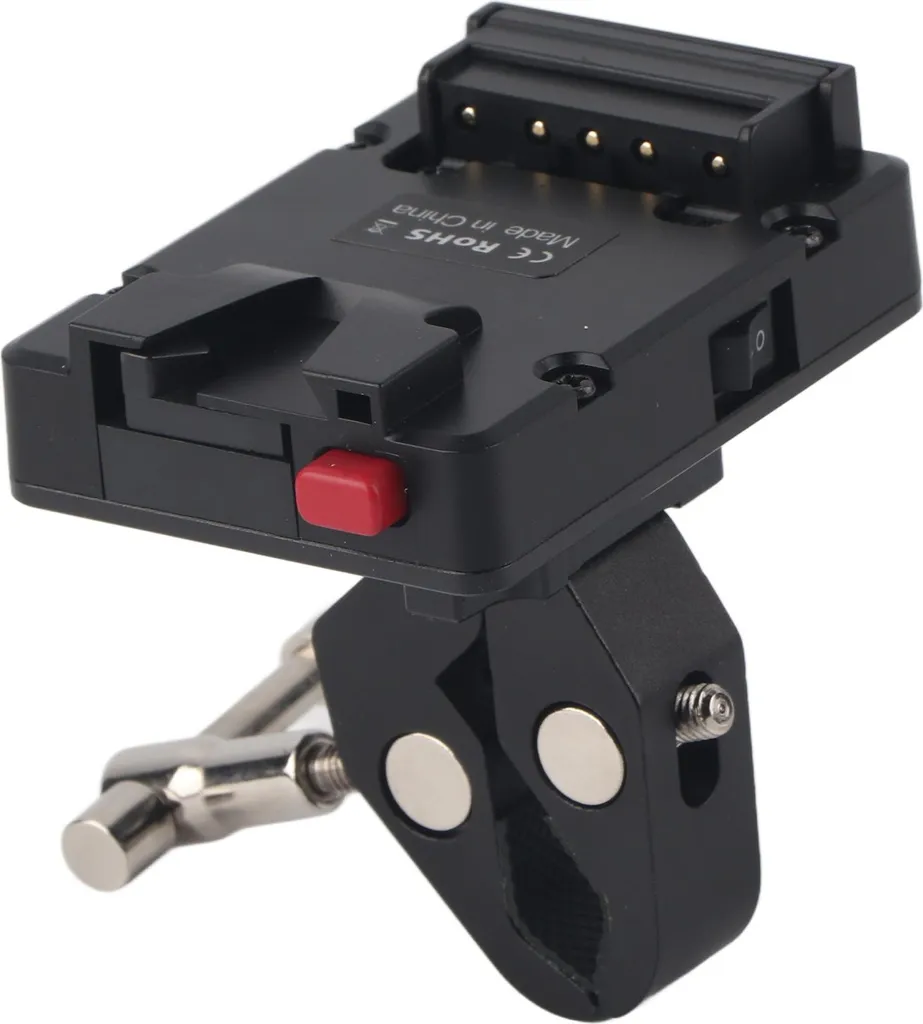 Support de batterie V-Lock avec sortie D-Tap adaptateur noir pour caméra
