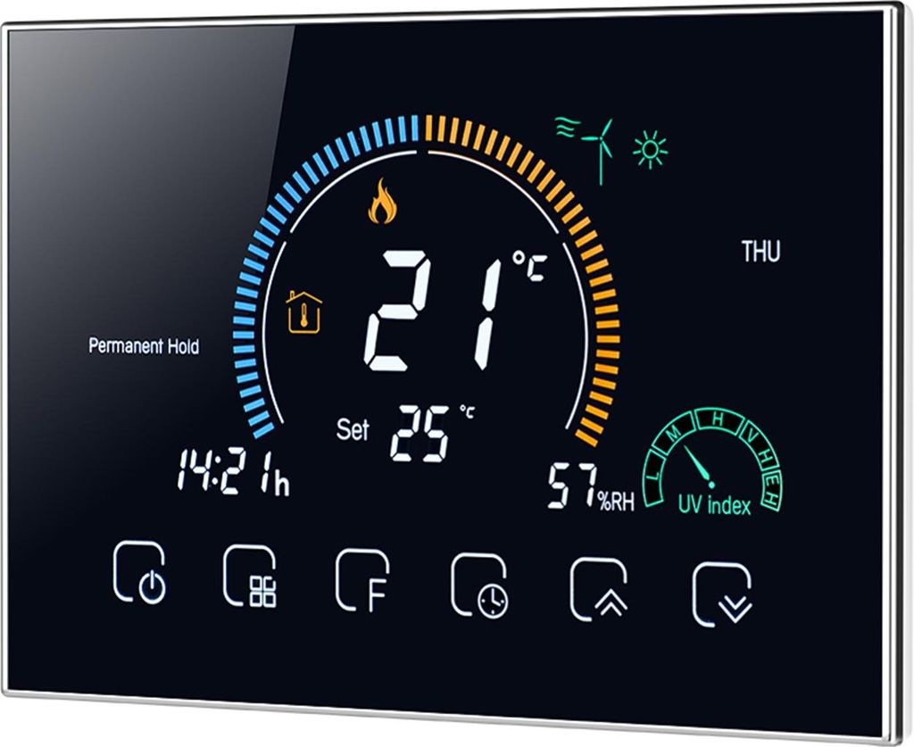 Slimme thermostaat, programmeerbare thermostaat met 5+1+1 Productafbeelding 